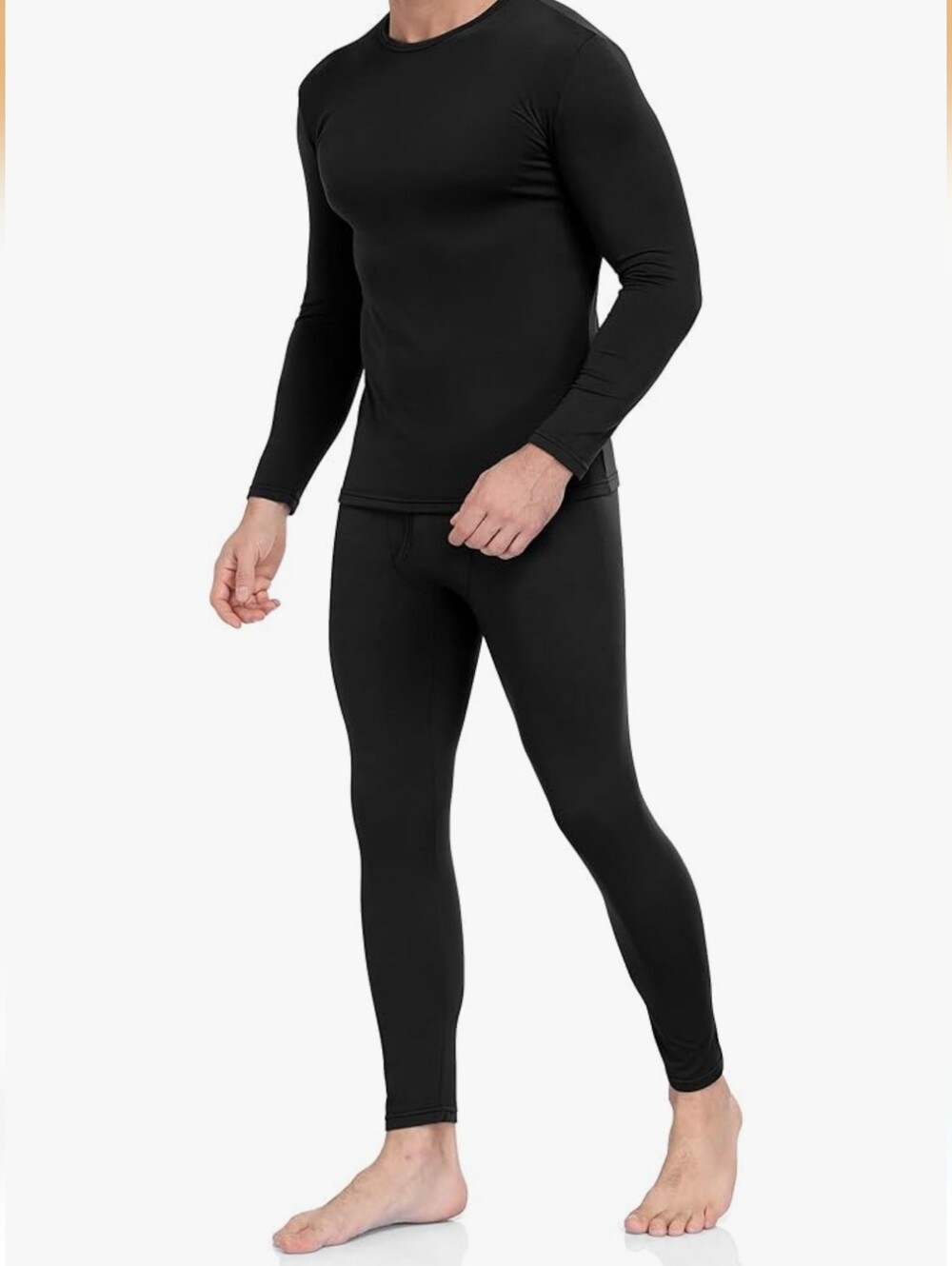 2 Pairs ThermaJohn Men's Long Johns Fleece Lined Heat Thermal Underwear Small